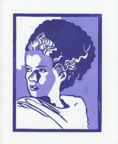 Bride of Frankenstein Block Print Oct 22