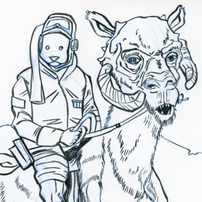Han Solo Returns Cover - Original Artwork - Image 3