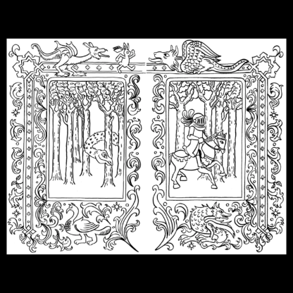 King Pellinore and the Questing Beast accordion fold maze book - Image 2