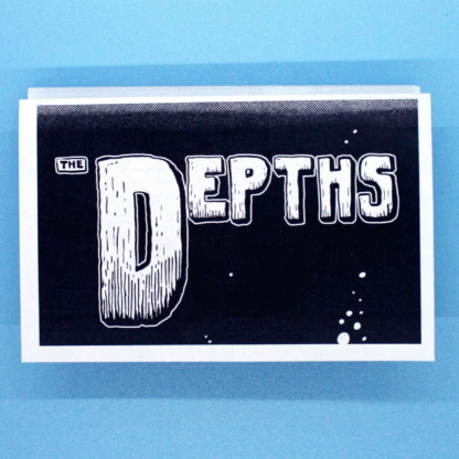 The Depths accordion book zine by Grant Thomas