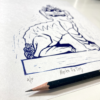 Allerton Park Fu Dog Linoleum Block Print - Image 3